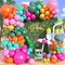 Tropical Balloons Arch Kit, Hawaiian Balloon Garland Arch Kit, Hot Pink Green Orange Balloon For Tropical Flamingo Hawaiian Summer Beach Theme Birthday Baby Shower Party Bachelorette Wedding Decor